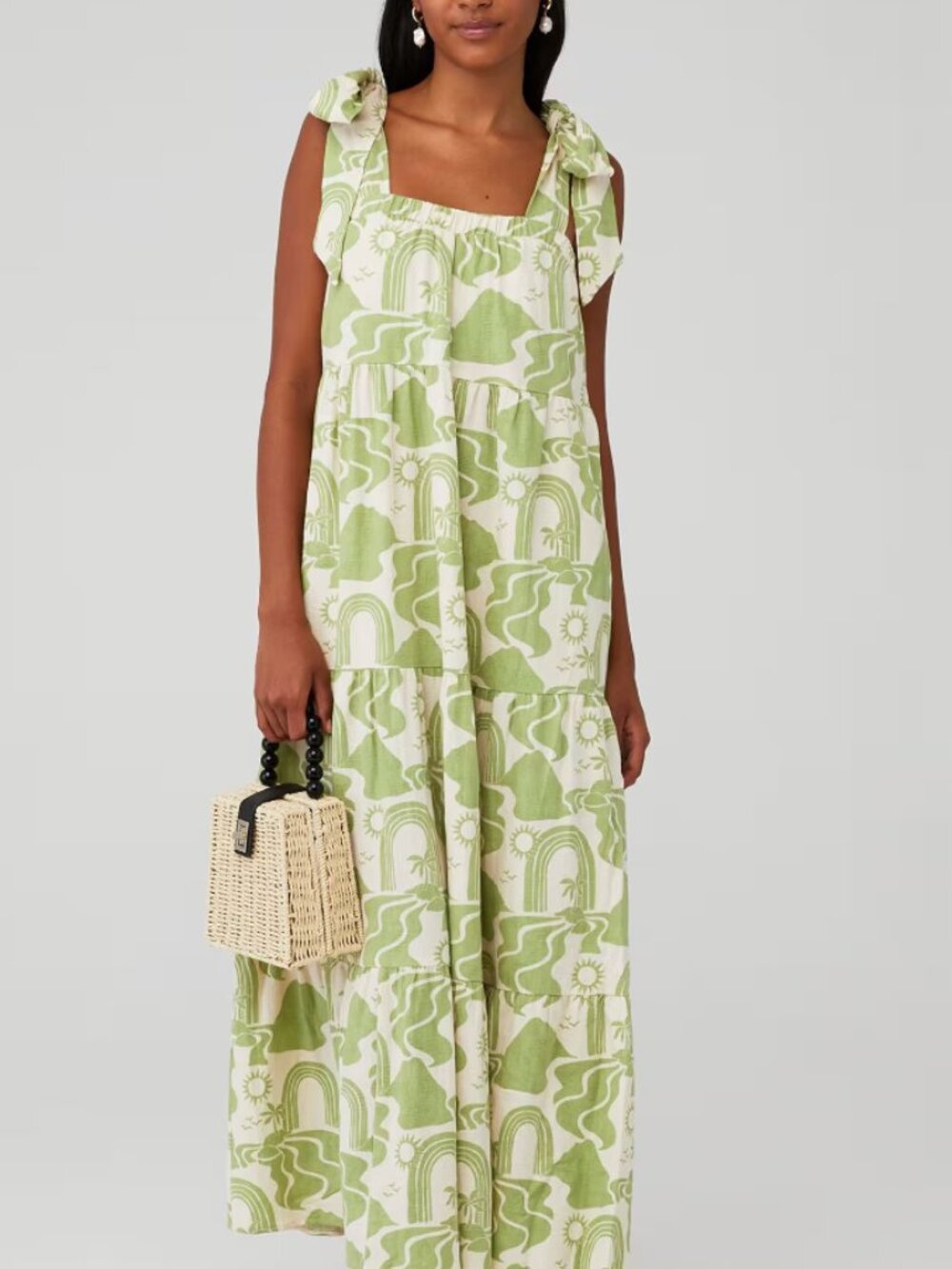 Show Me Your Mumu Arabella Maxi Dress Desert Sands Green